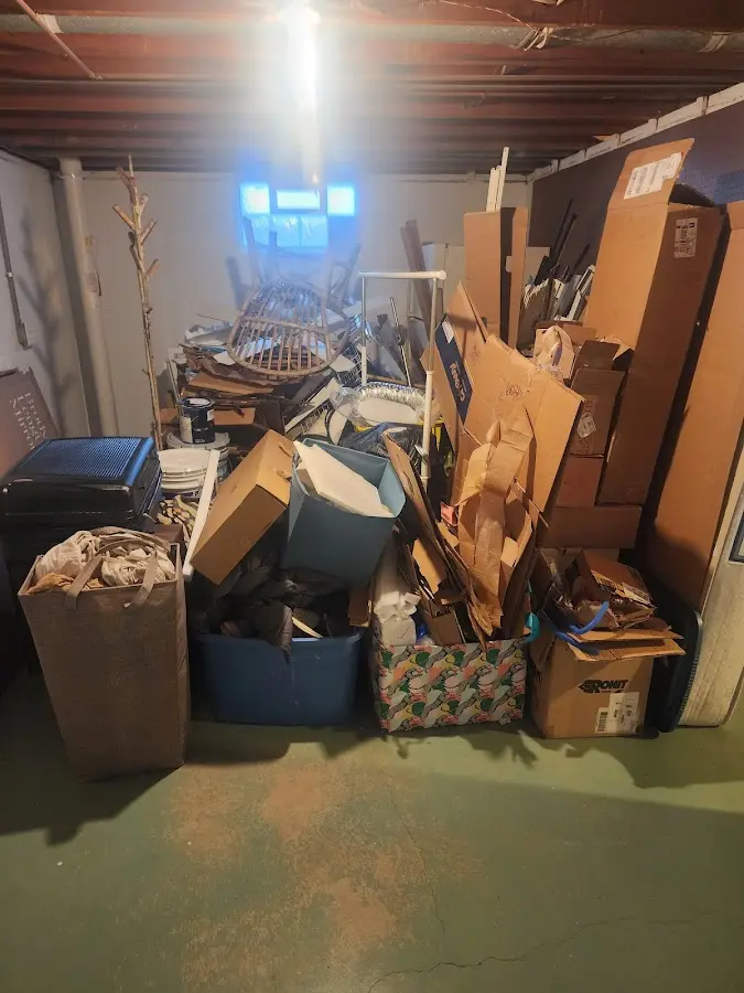 Roll-off dumpster container at job site for 6 Yard Dumpster Rental in Kingsville